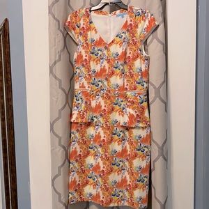 Antonio Melani peplum style sheath dress